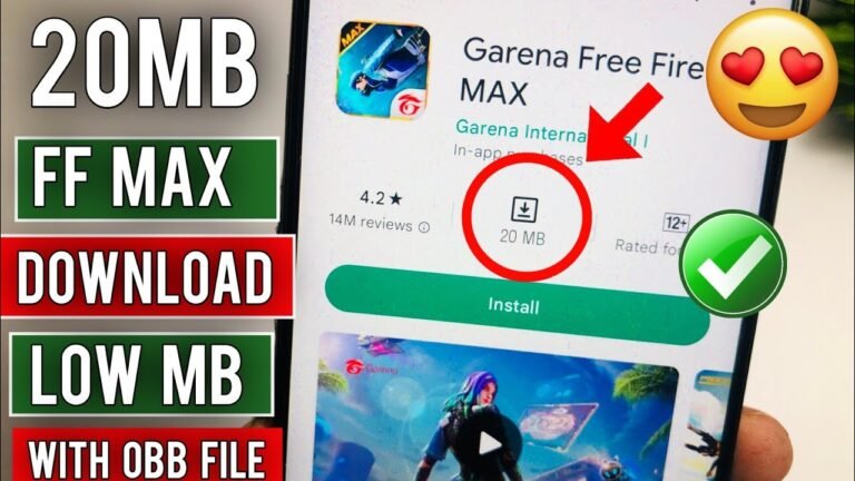 Free Fire Max Low MB Download